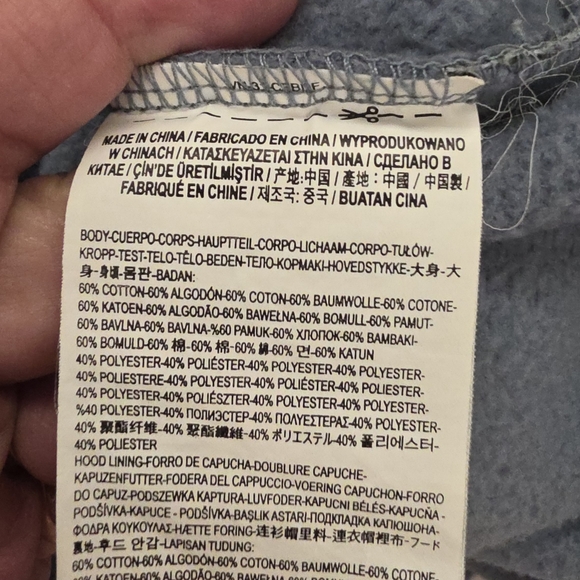 Vans X MOCA Judy Baca Hoodie Slate Blue Medium EUC - Picture 8 of 10